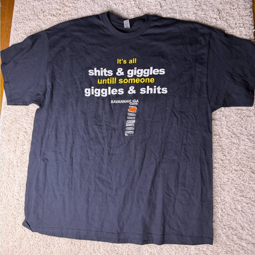 Men’s 2XL Black Graphic T-Shirt NWT